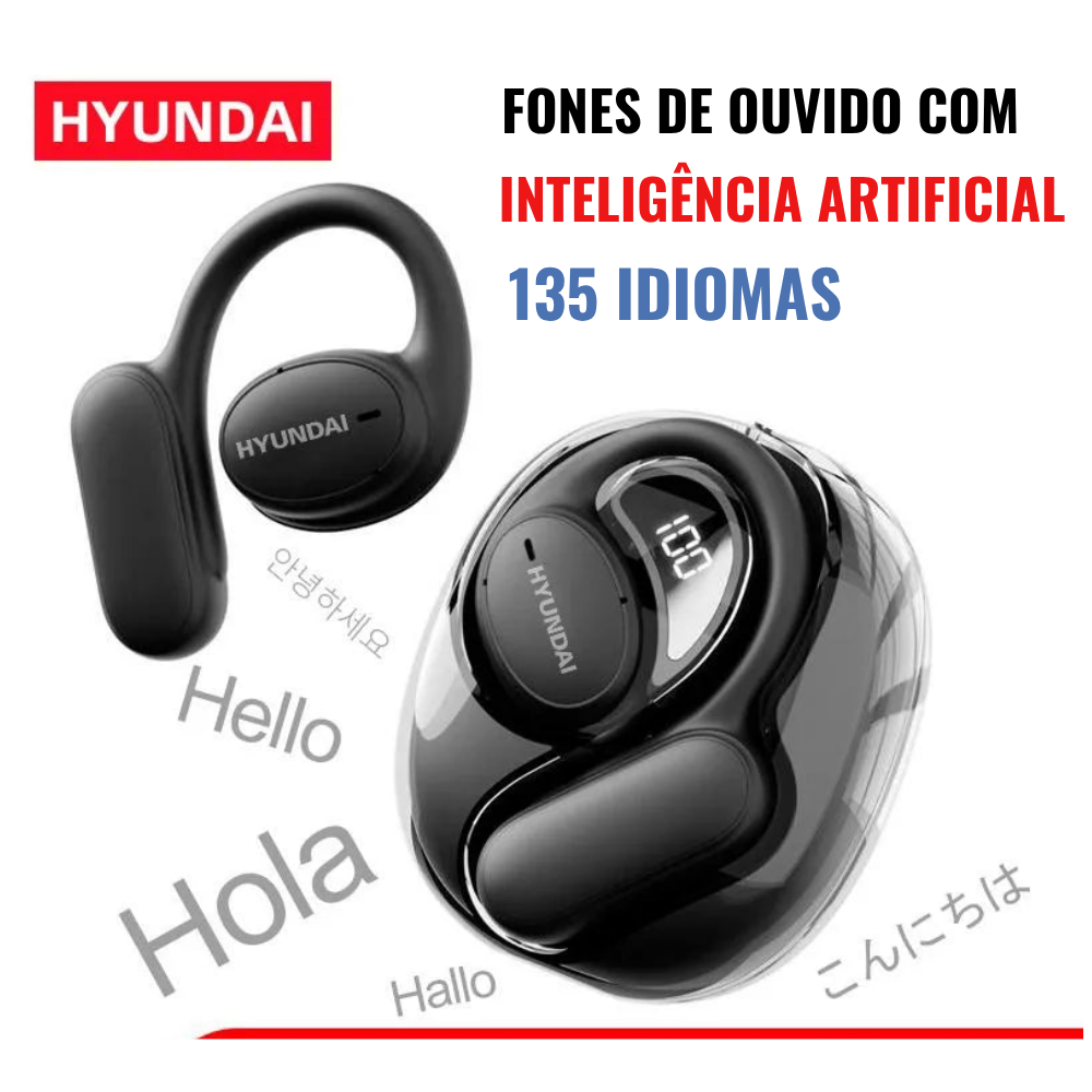 Fone Tradutor Inteligente Hyundai OpenAir5 AI Tempo Real