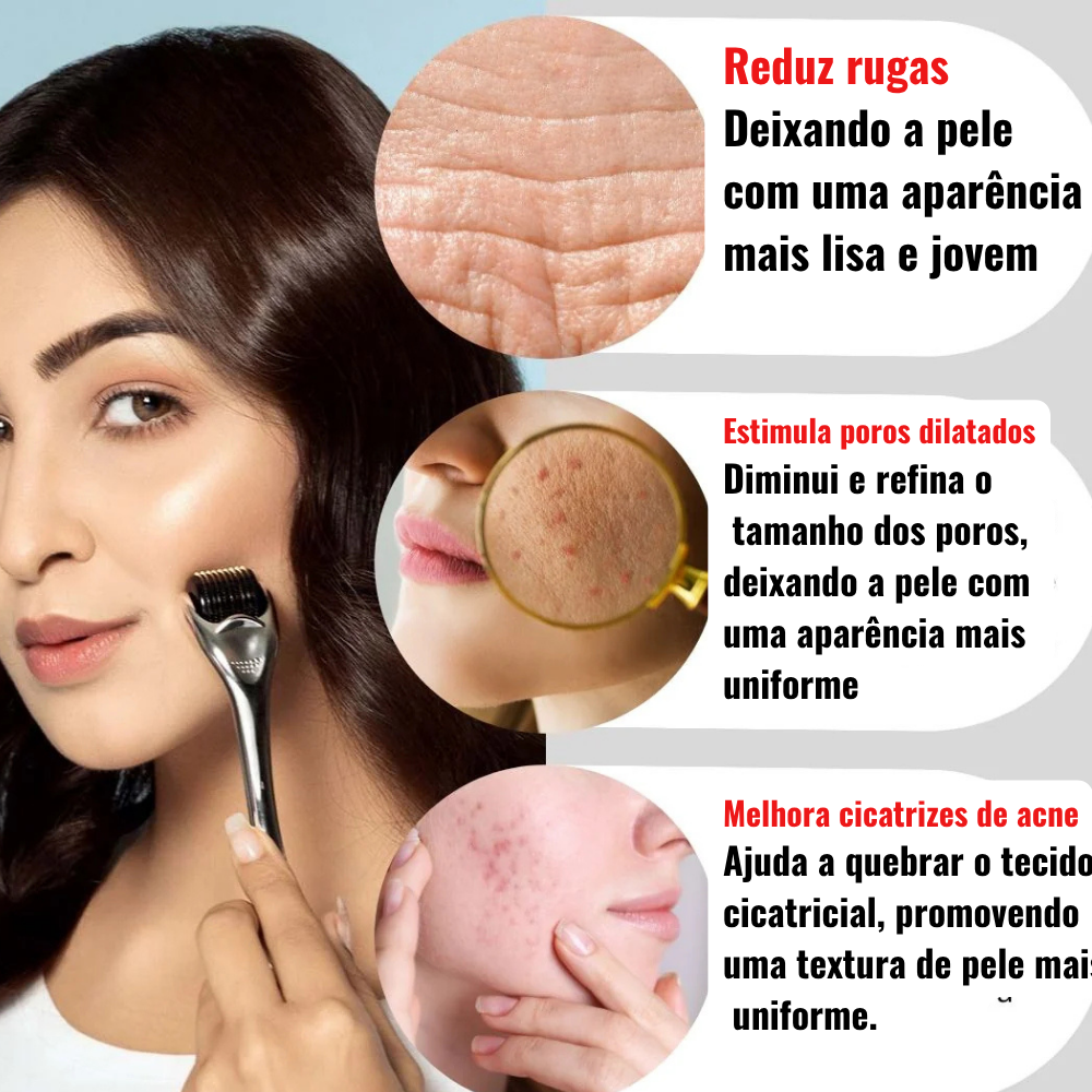 Derma Roller Ferramenta para Cuidados com a Pele