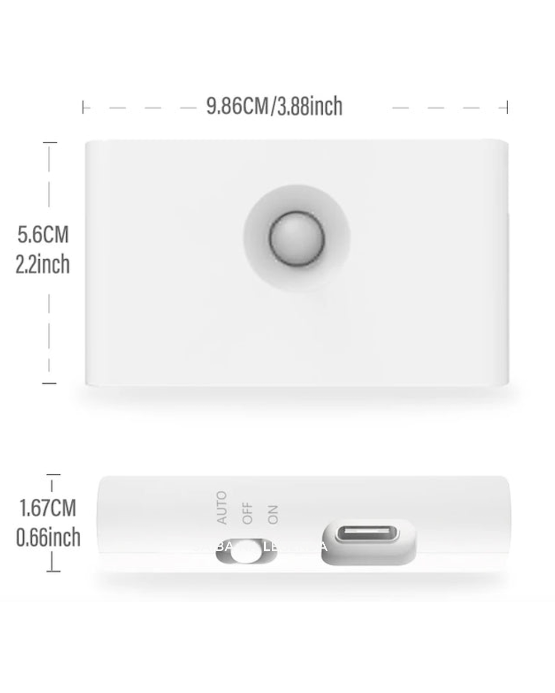 Luz Noturna com Sensor de Movimento – LED Recarregável e Magnética