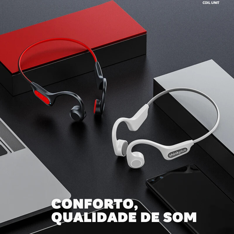 Fone de Ouvido Lenovo X3 Pro Condução Óssea Microfone