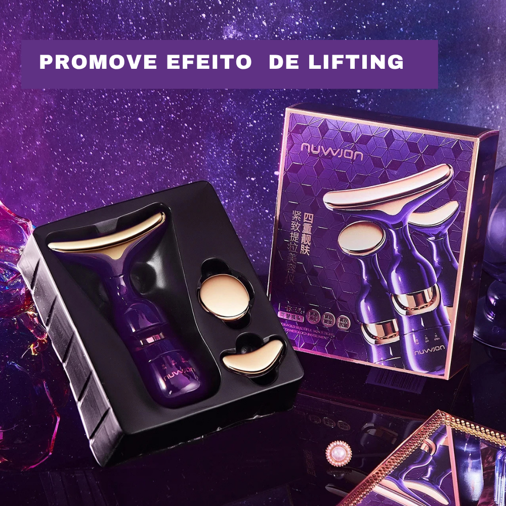 Massageador 3 em 1 para Rosto e Pescoço Lifting Facial