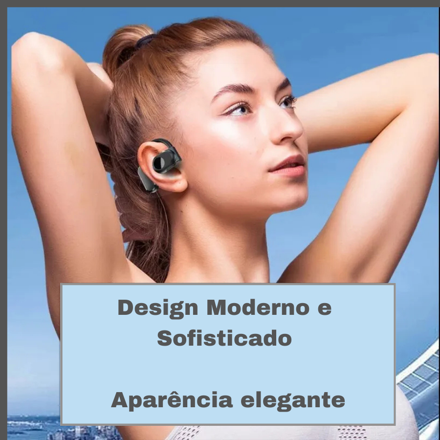 Bone Conduction Headphones Bluetooth Wireless Headphones with Mic Noise Cancelling and Handsfree