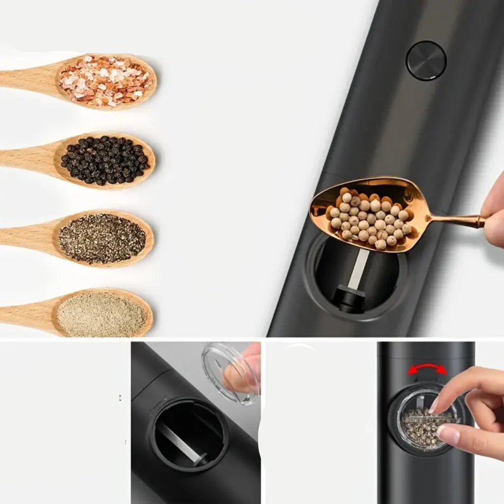 Moedor Elétrico Automático de Condimentos
