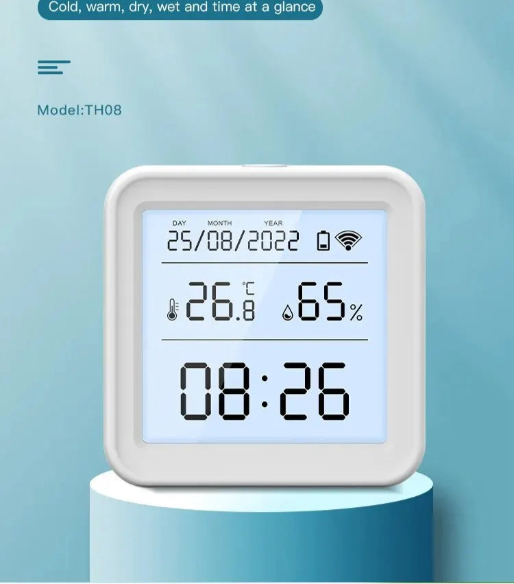 Smart Thermometer Humidity Sensor Wi-Fi