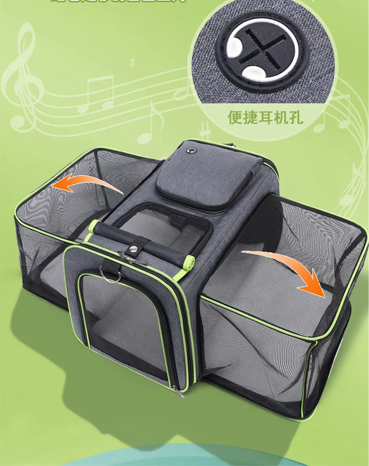 Bolsa de Transporte Pet Dobrável e Expansível