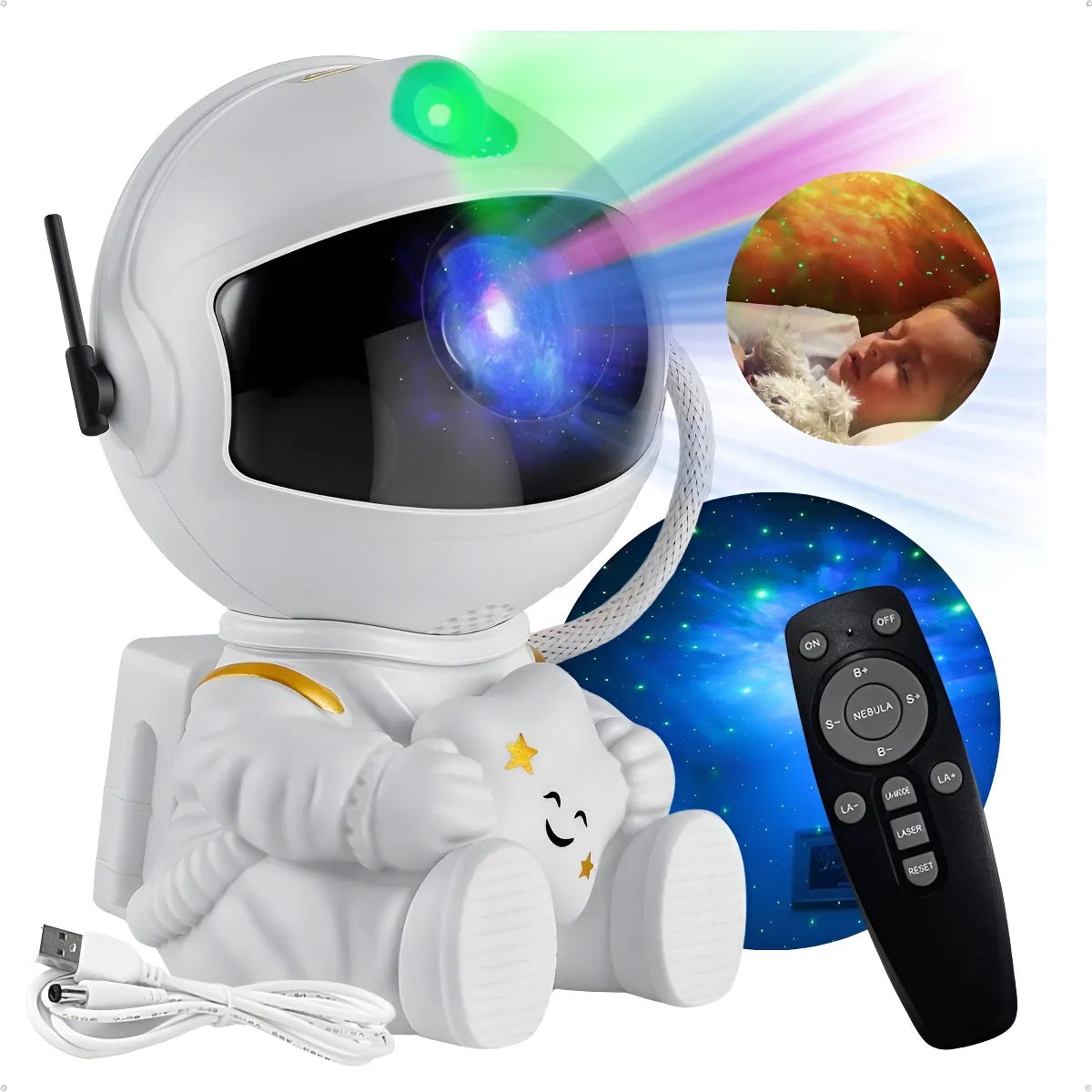 LED Starry Sky Effect Night Projector Light