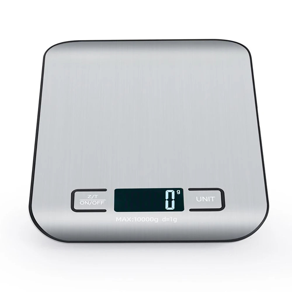 Balança Digital de Cozinha 1g a 10kg com Alta Precisão e Plataforma de Aço Inox