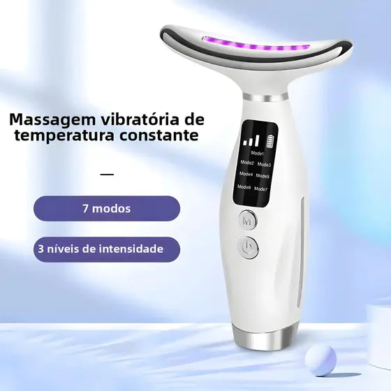 Aparelho de Beleza Facial com Luz Colorida
