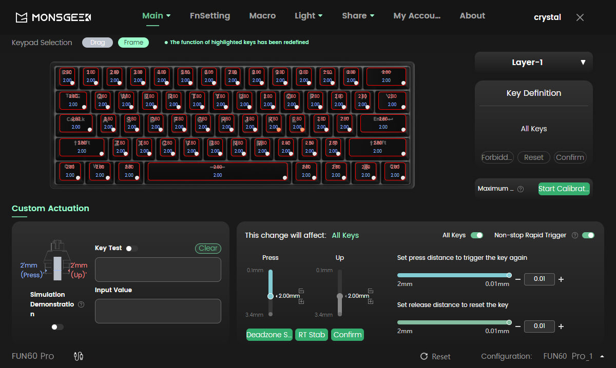 Teclado Mecânico com Switch Magnético