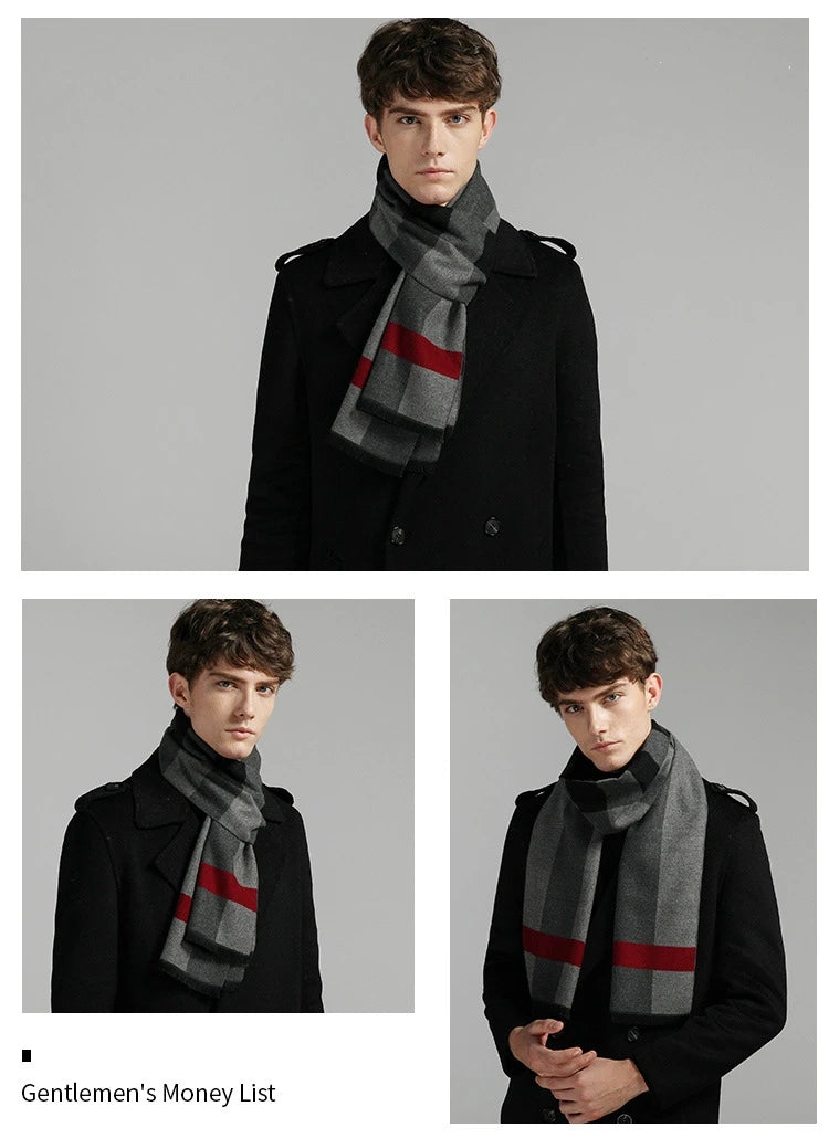 Cachecol Masculino Xadrez — Estilo e Conforto para os Dias Frios