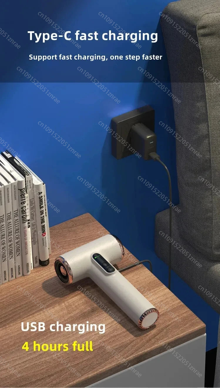 Secador de cabelo sem fio USB sem fio portátil
