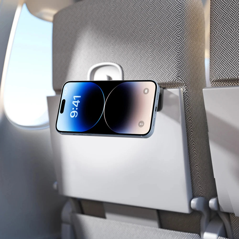 Suporte Magnético Portátil para Celular – Clip de Mesa Compatível com MagSafe