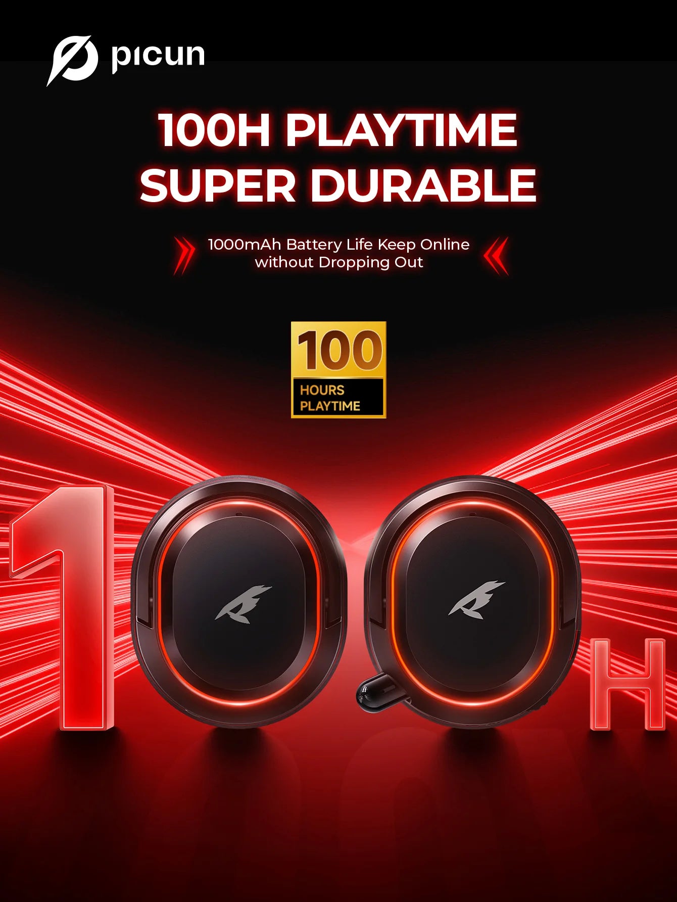 Fone de Ouvido Gamer Sem Fio - 7.1 Surround, Bluetooth 5.3 e Alta Duração de Bateria