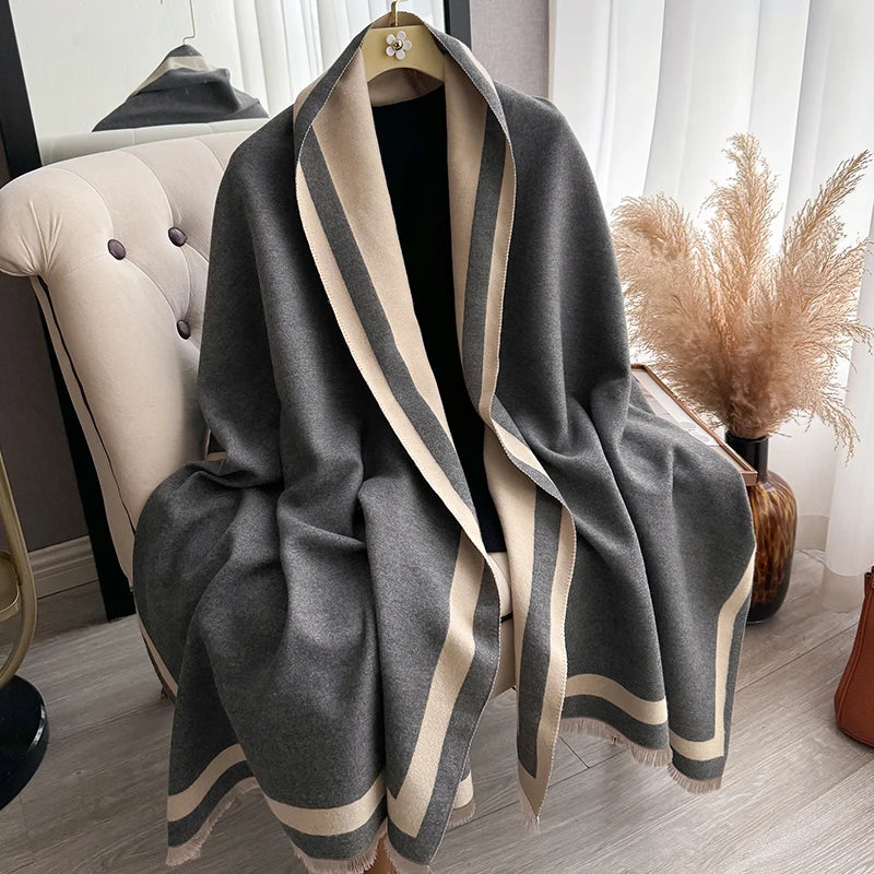 Cachecol Pashmina Luxo Toque de Cashmere