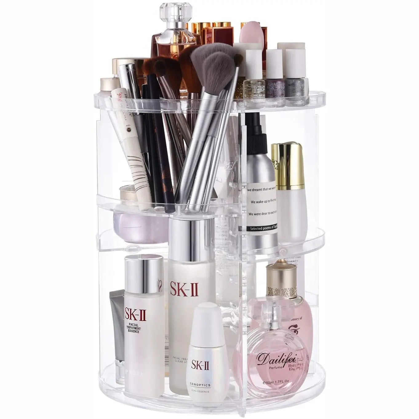 Organizador de Cosméticos Giratório Acrílico