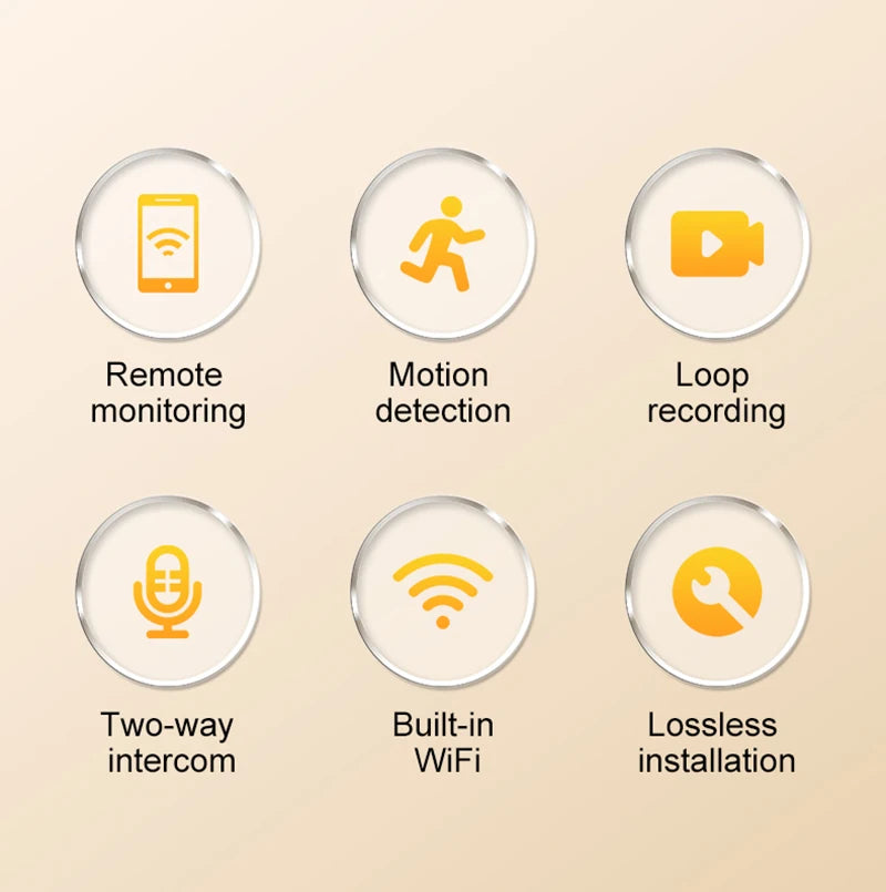 Mini Câmera Wi-Fi Full HD Detecção Movimento