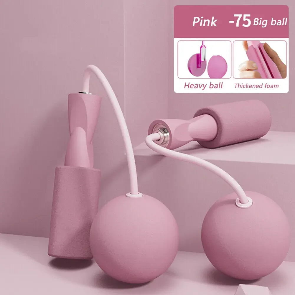 Corda de Pular Sem Fio com Bola Pesada - Fitness e Treinamento Aeróbico