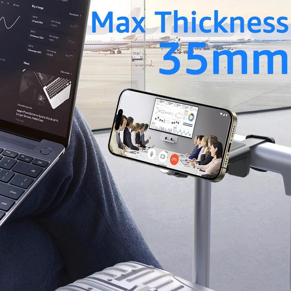 Suporte Magnético Portátil para Celular – Clip de Mesa Compatível com MagSafe
