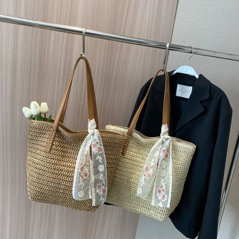 Bolsa Tote de Palha