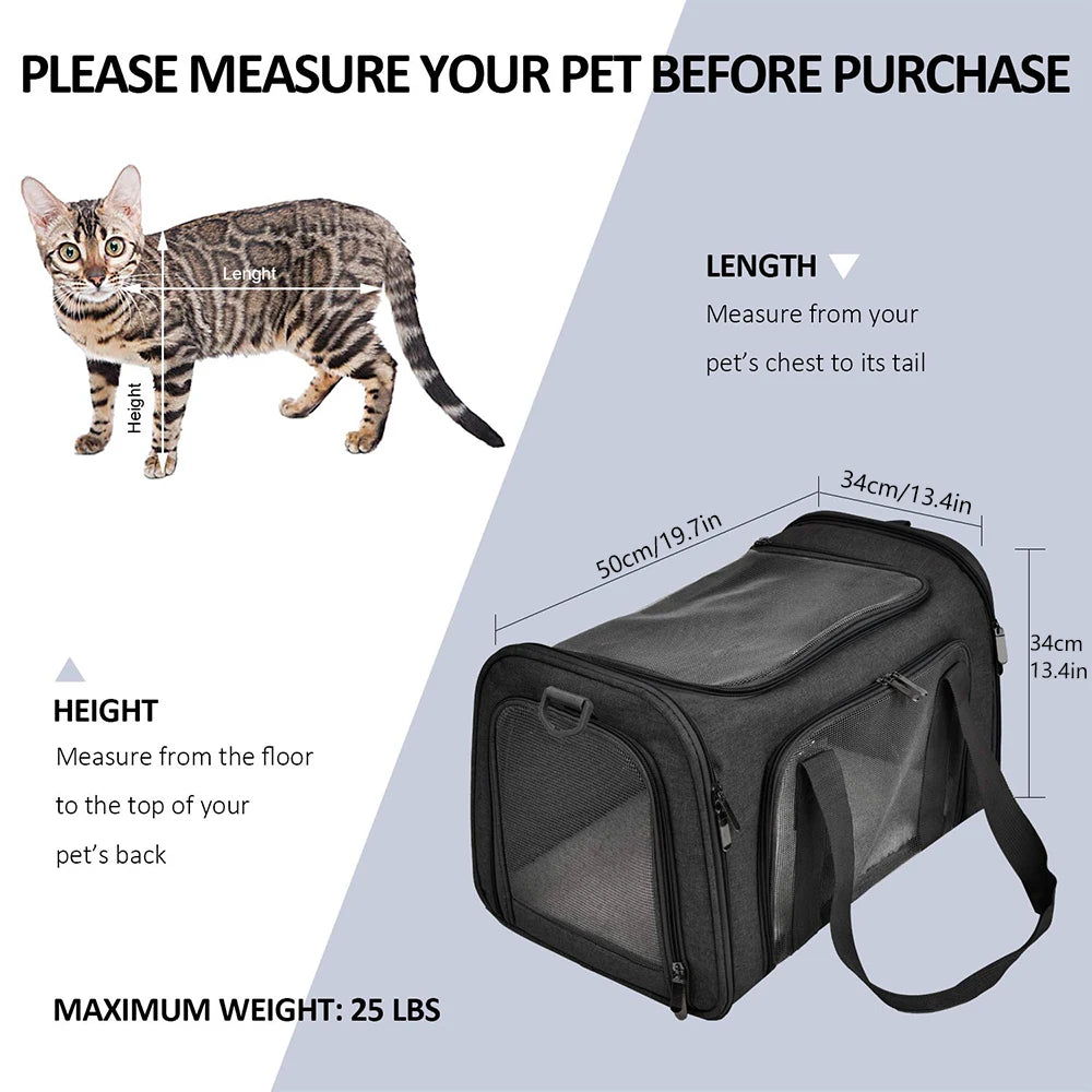 Mochila de Transporte para Cães e Gatos