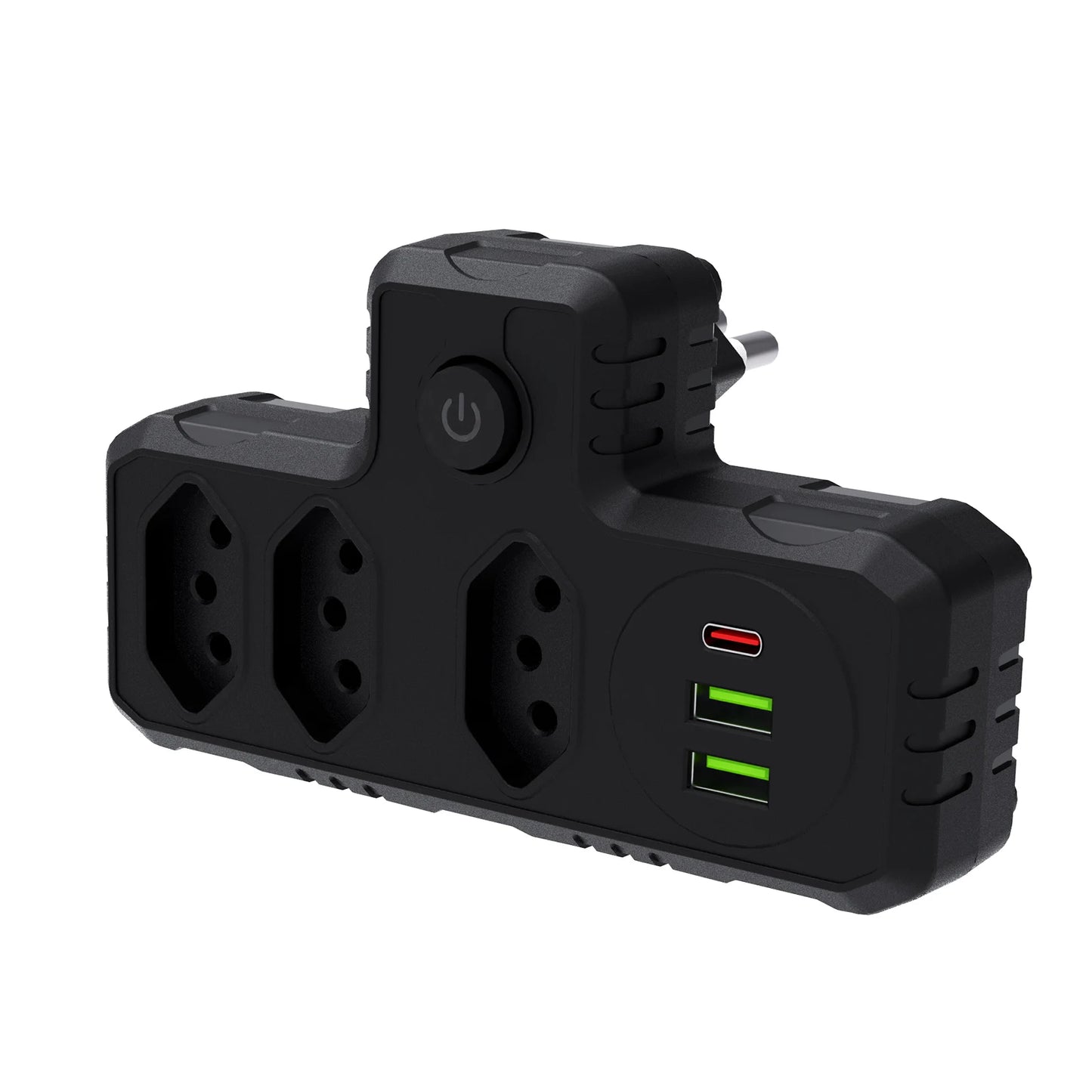Régua Extensão de Tomadas e Porta USB