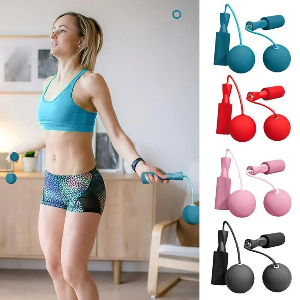 Corda de Pular Sem Fio com Bola Pesada - Fitness e Treinamento Aeróbico