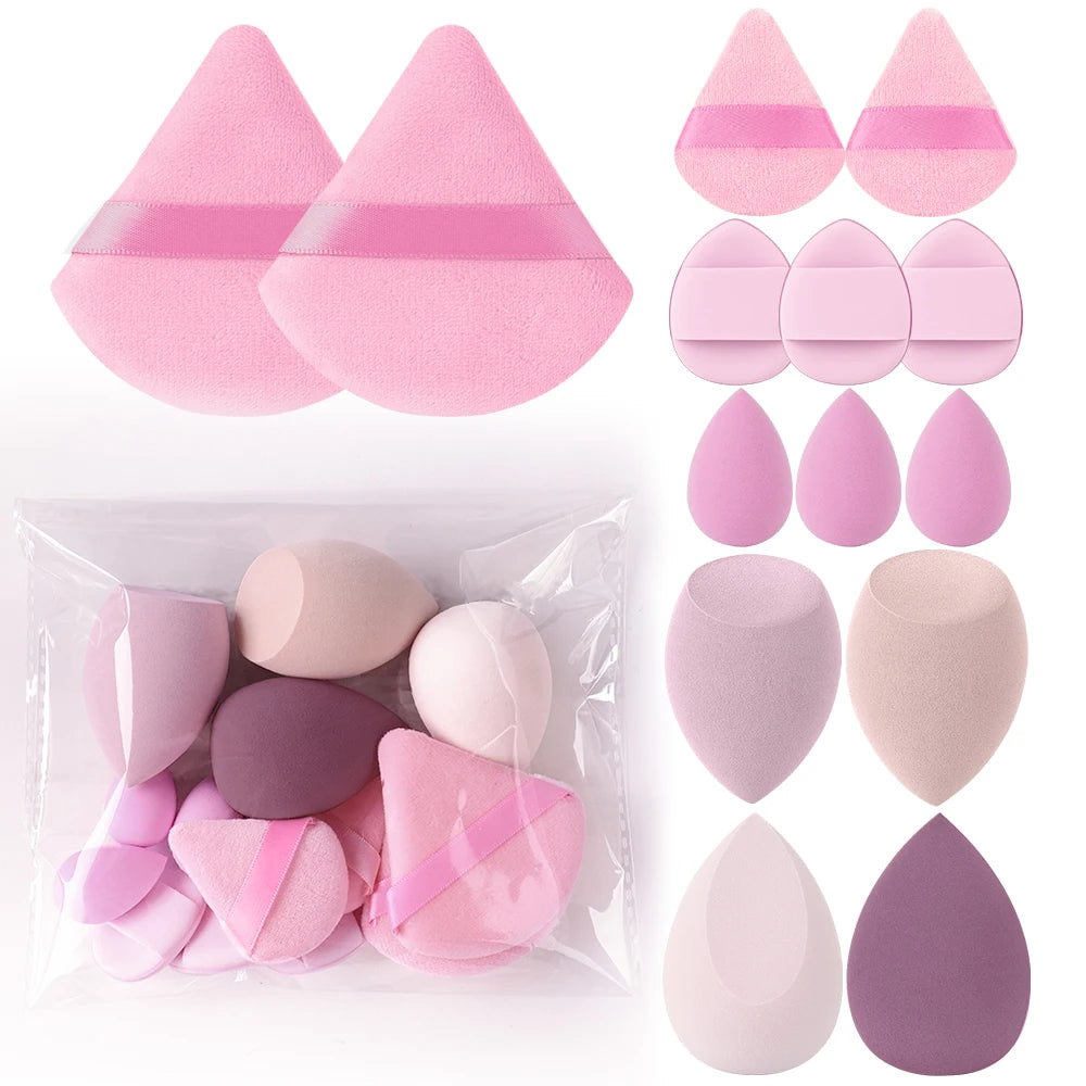 Conjunto Profissional de Pincéis Esponjas de Maquiagem