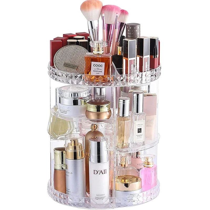 Organizador de Cosméticos Giratório Acrílico
