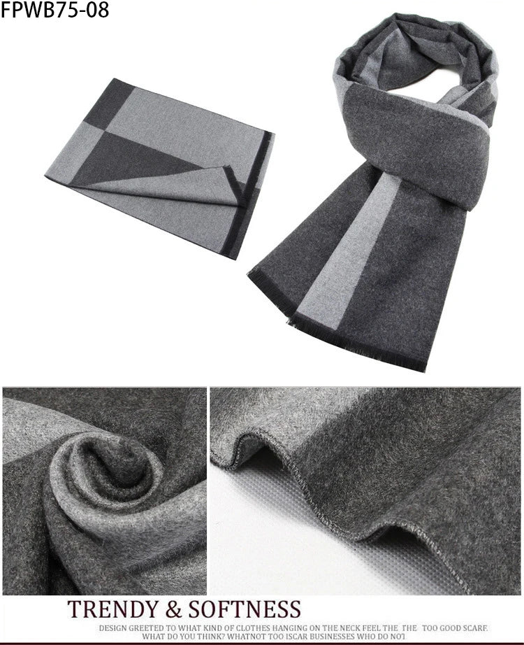 Cachecol Masculino Xadrez — Estilo e Conforto para os Dias Frios