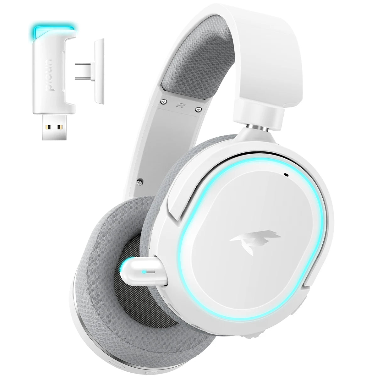 Fone de Ouvido Gamer Sem Fio - 7.1 Surround, Bluetooth 5.3 e Alta Duração de Bateria