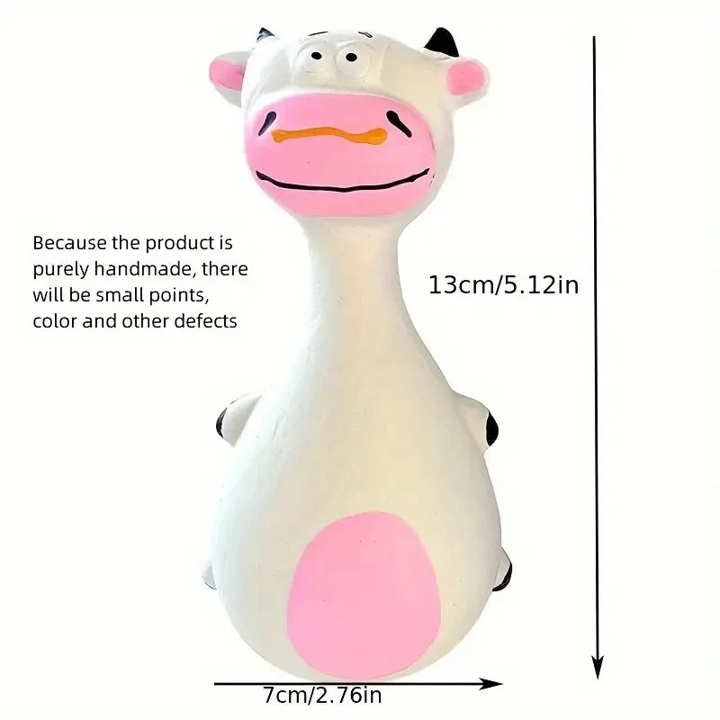 Brinquedo mastigável de borracha macia para cães Squeaky Interactive