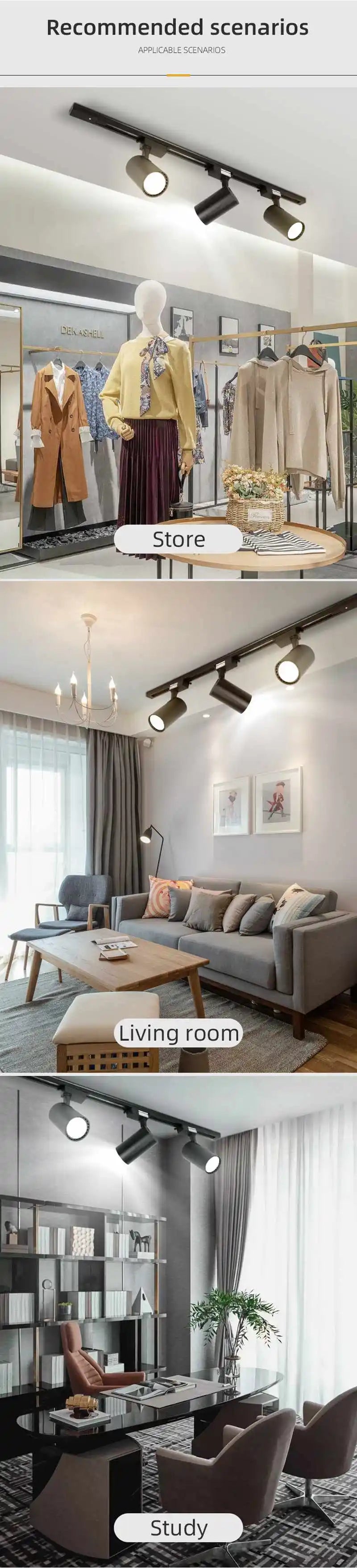 Luminária de Trilho LED para Teto