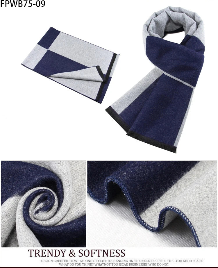 Cachecol Masculino Xadrez — Estilo e Conforto para os Dias Frios