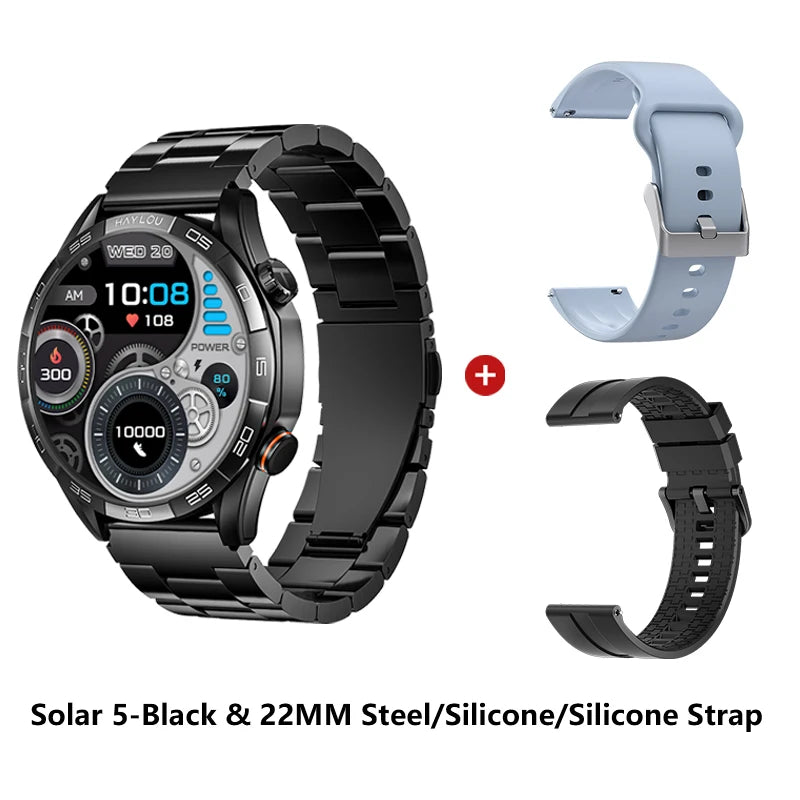 Smartwatch Solar 5 com Chamadas Bluetooth