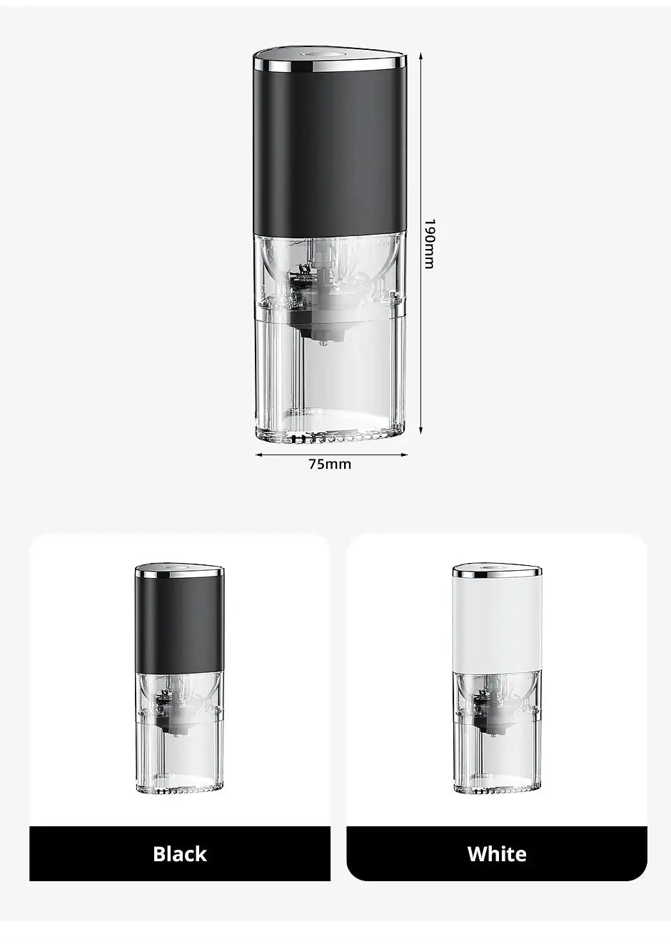 Moedor de Café Elétrico Portátil USB