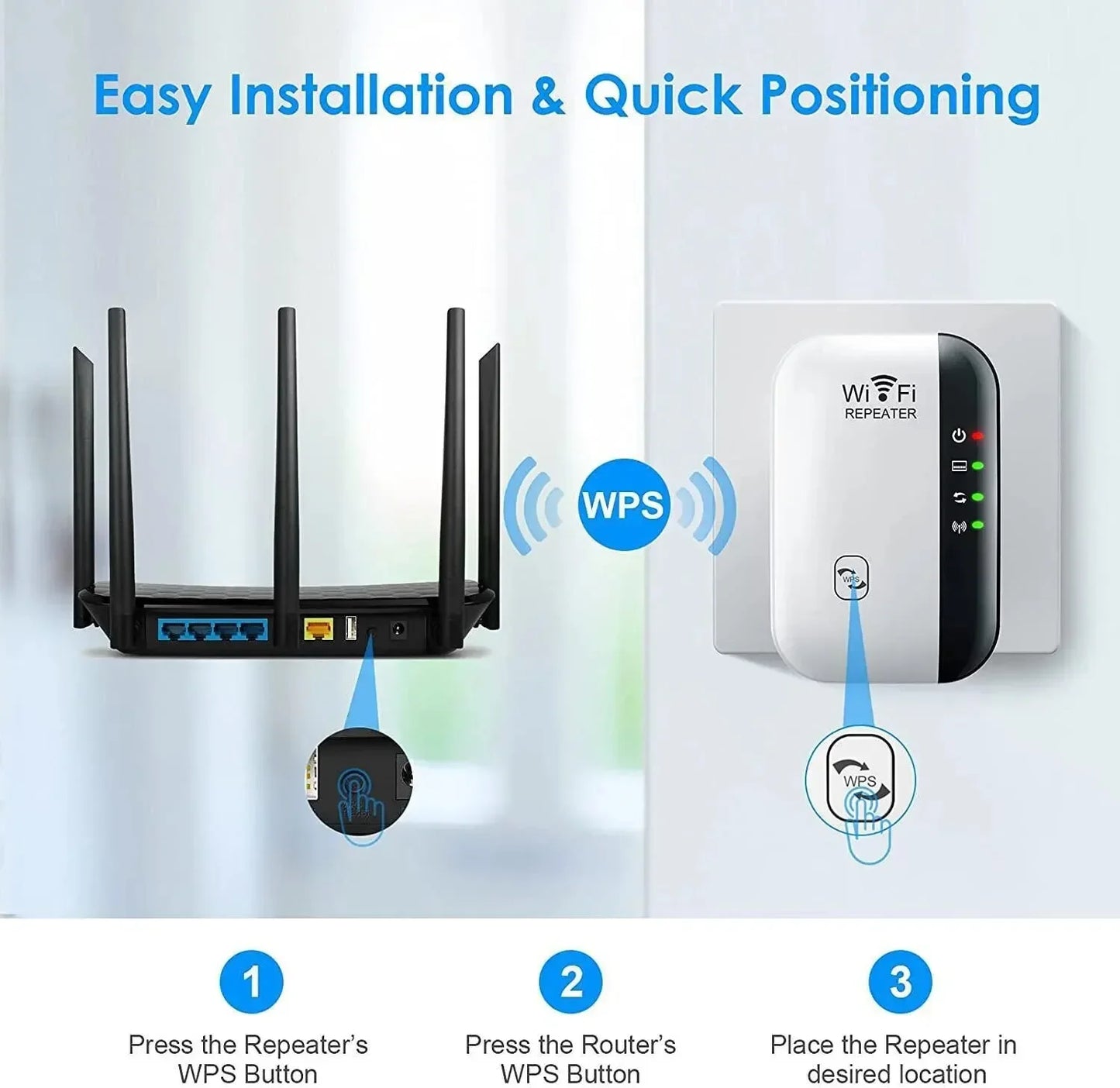 Repetidor Wi-Fi Amplificador de Sinal