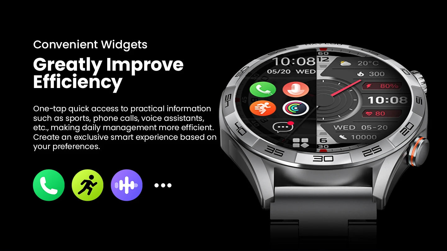 Smartwatch Solar 5 com Chamadas Bluetooth