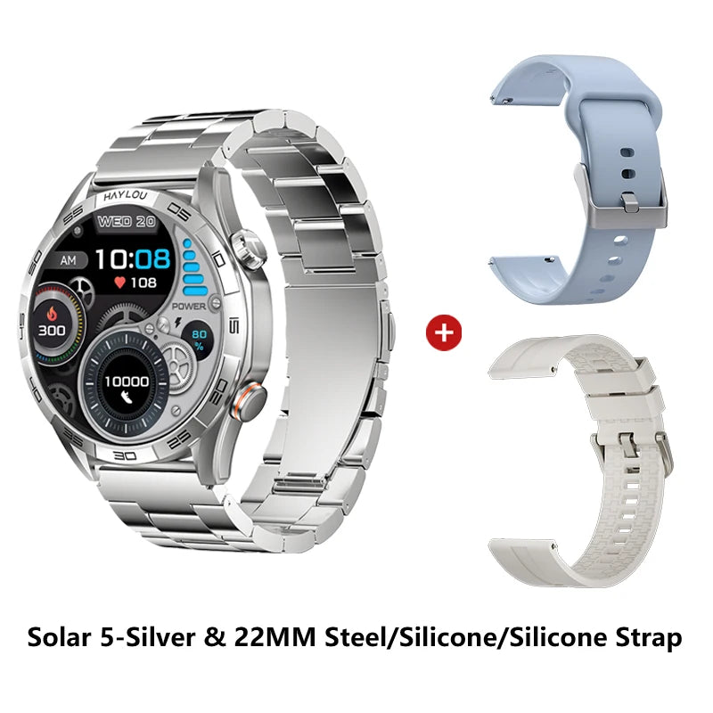 Smartwatch Solar 5 com Chamadas Bluetooth