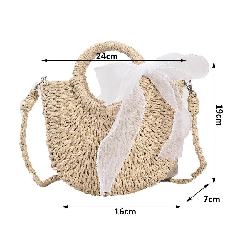 Bolsa Redonda de Palha