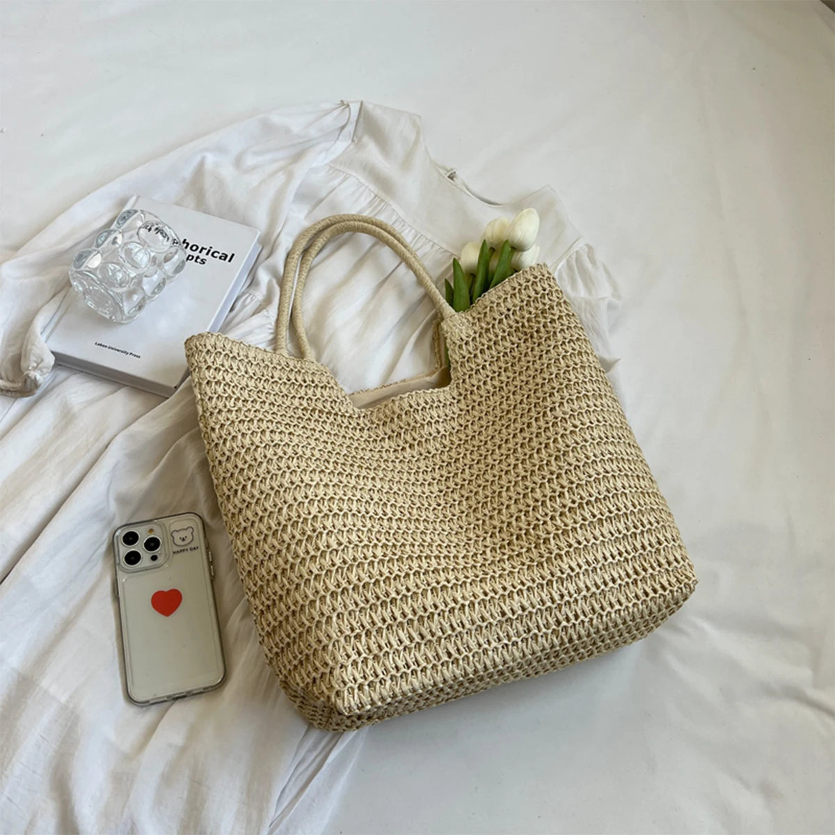 Bolsa Tote de Palha