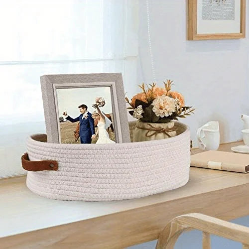 Organizador Multifuncional Cesto Oval Trançado