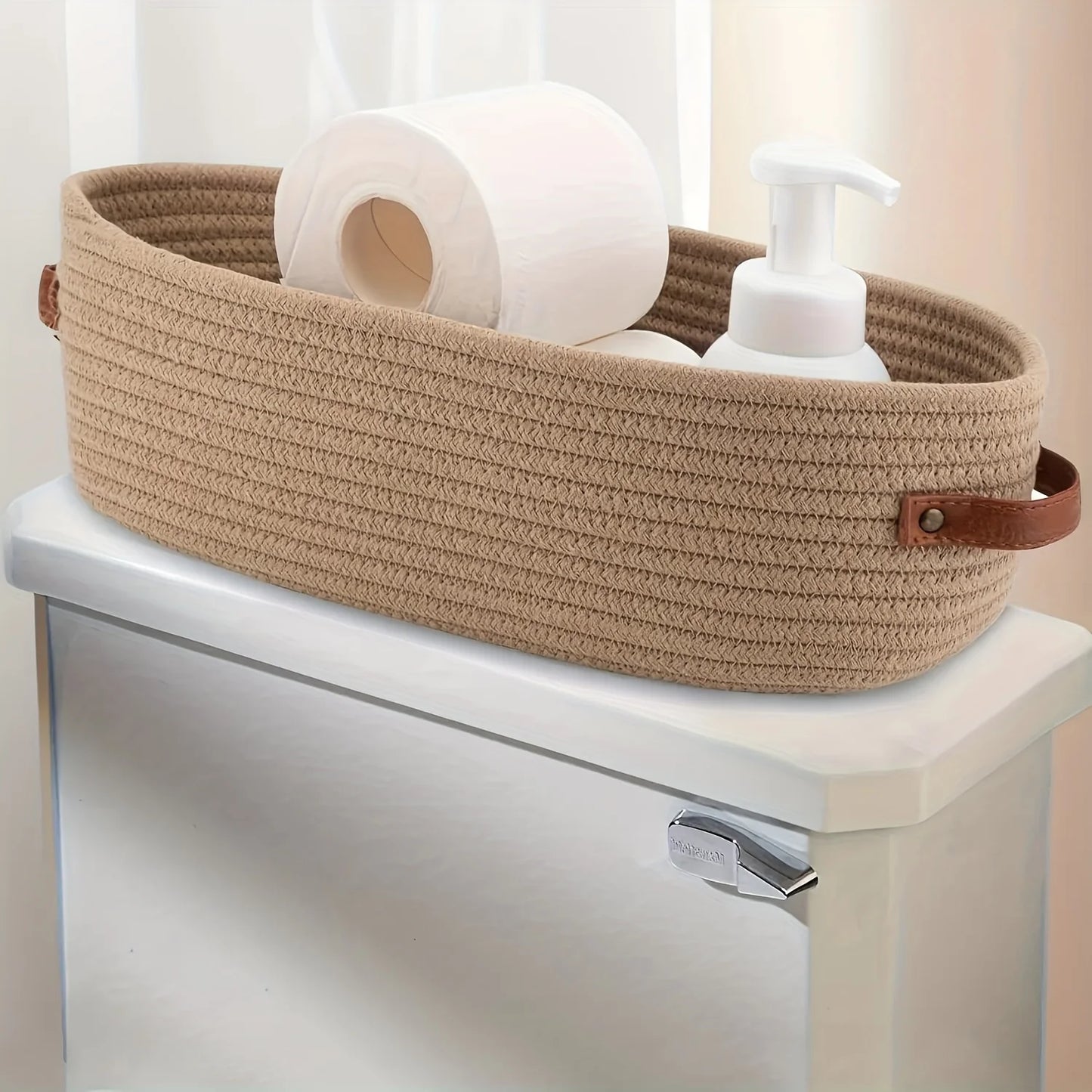 Organizador Multifuncional Cesto Oval Trançado