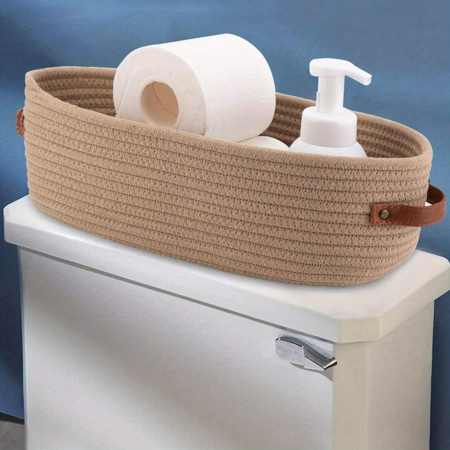 Organizador Multifuncional Cesto Oval Trançado