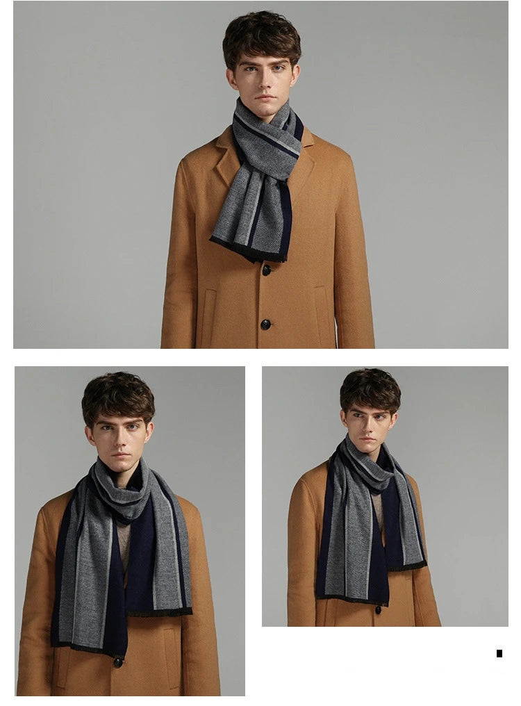 Cachecol Masculino Xadrez — Estilo e Conforto para os Dias Frios