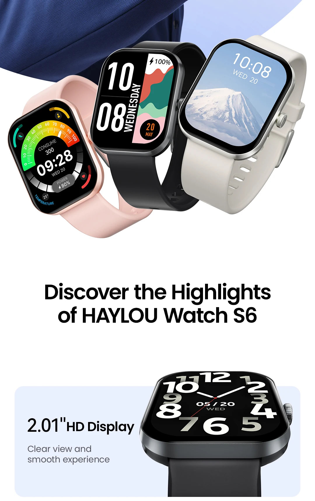 Smartwatch S6 Chamadas Bluetooth