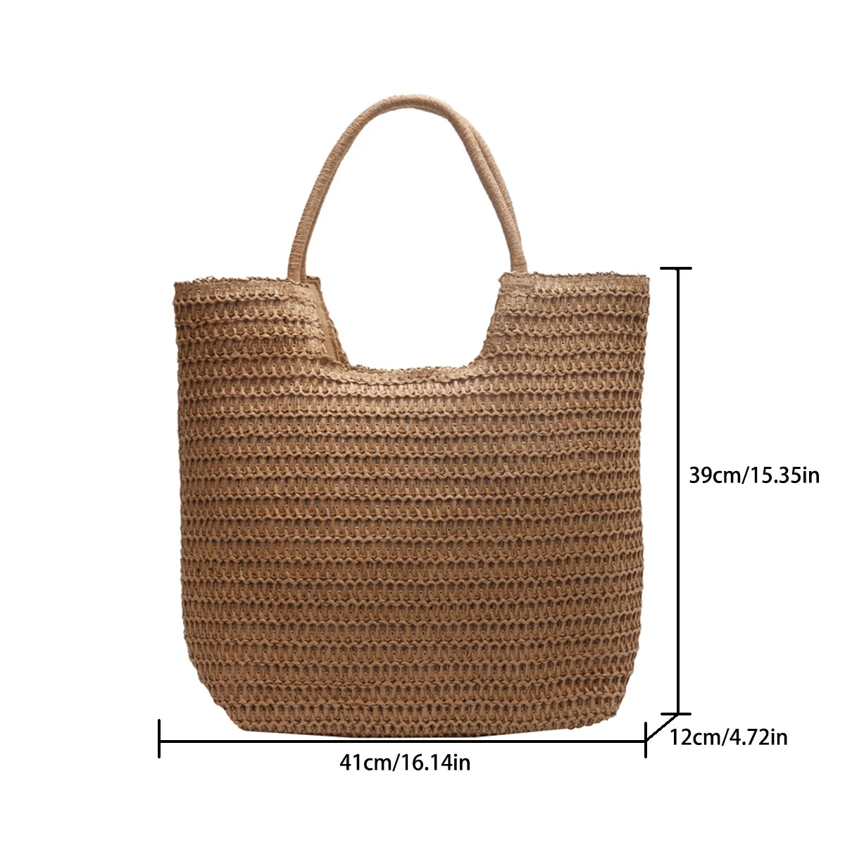 Bolsa Tote de Palha
