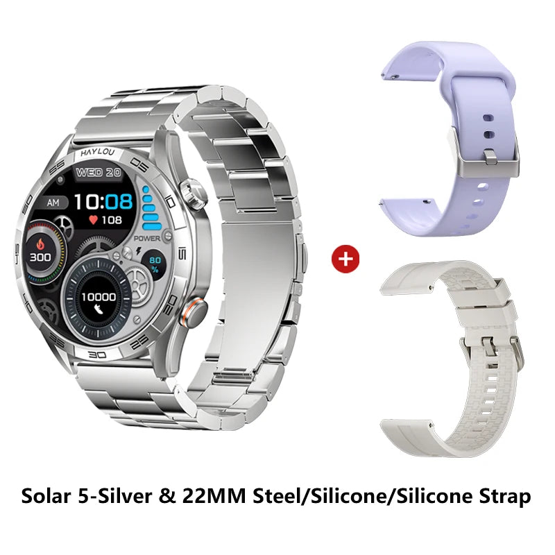 Smartwatch Solar 5 com Chamadas Bluetooth