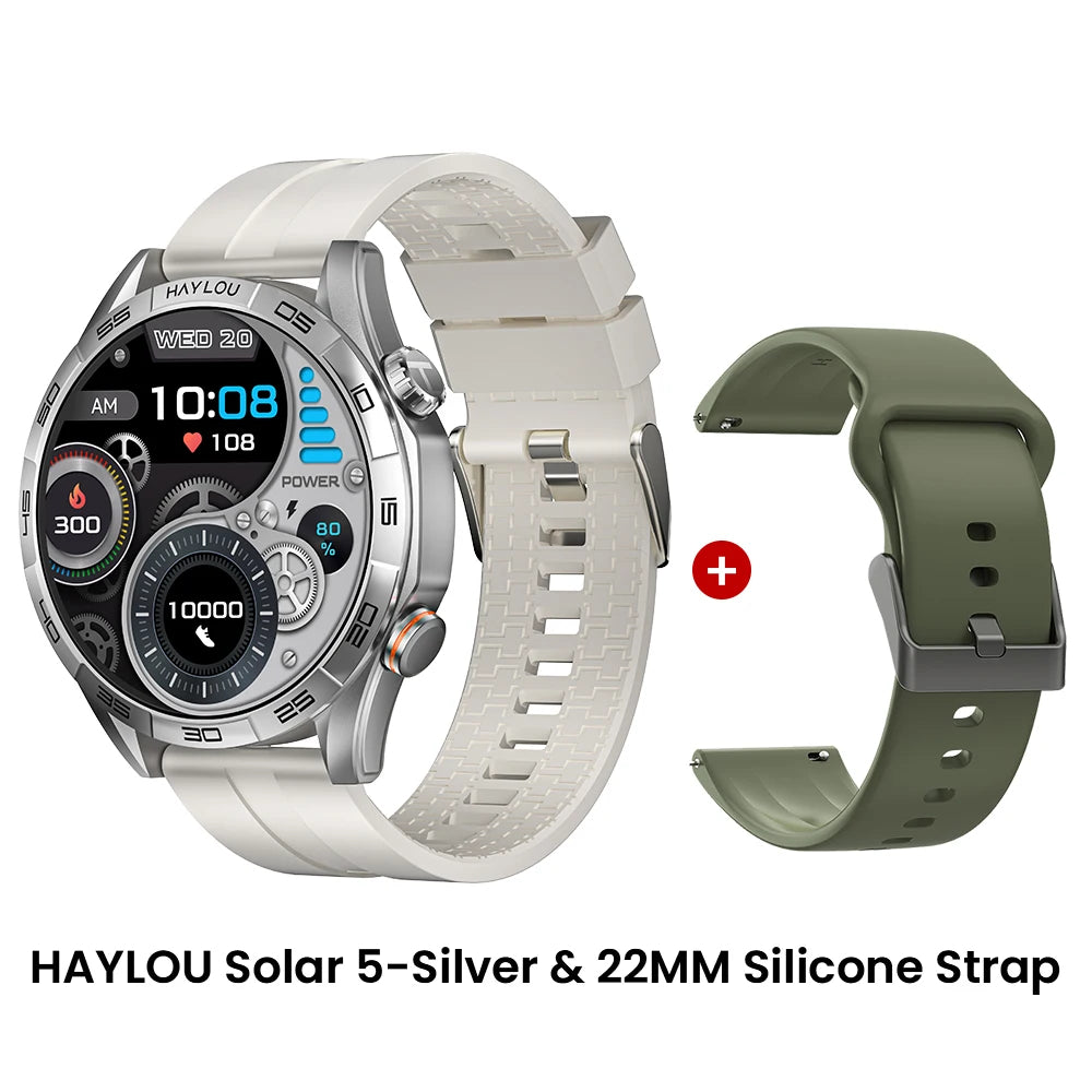 Smartwatch Solar 5 com Chamadas Bluetooth