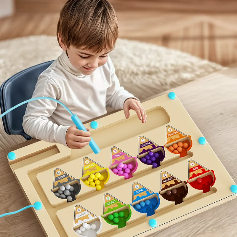 Brinquedo Educativo Labirinto Magnético com Contas Digitais