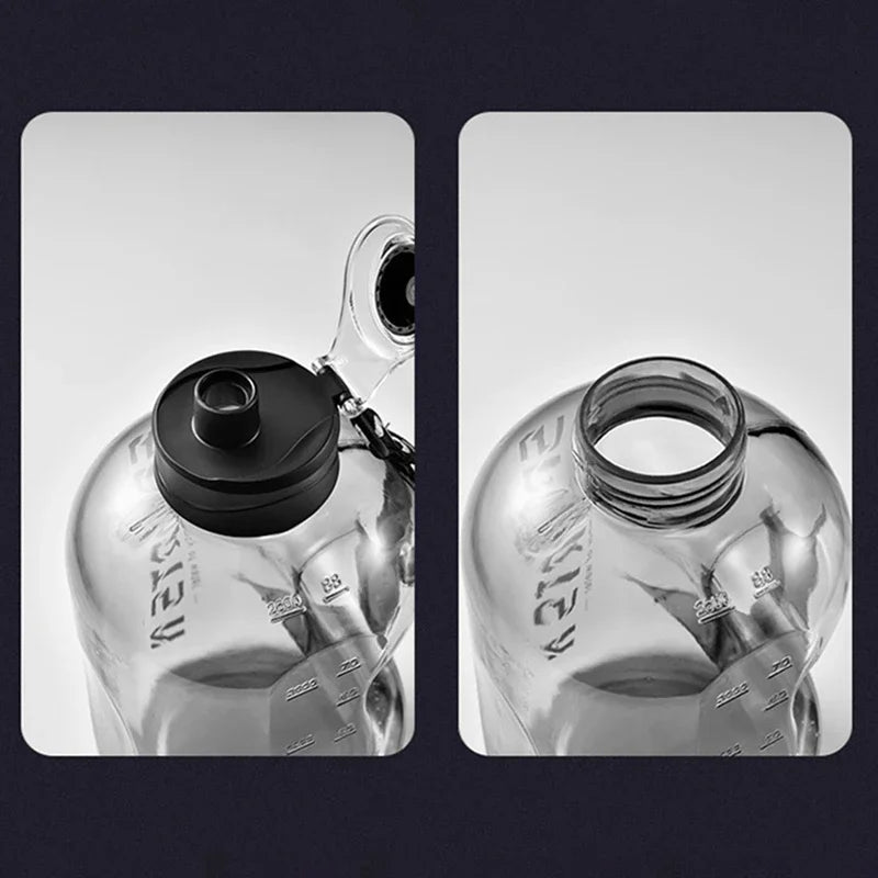 Garrafa de Água Esportiva 1,7L / 2,7L – Grande Capacidade